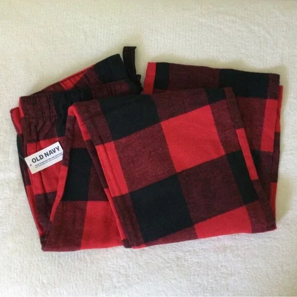 🦋 OLD NAVY Flannel Pajama Pants - Red & Black Buffalo Plaid - Plus 4X - NWT - Picture 5 of 7
